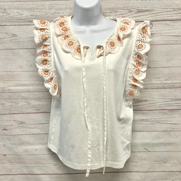 See By Chloe Broderie Anglaise Top New! - Picture 3 of 8